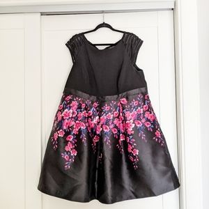 Fit and Flare Floral Dress with Pockets